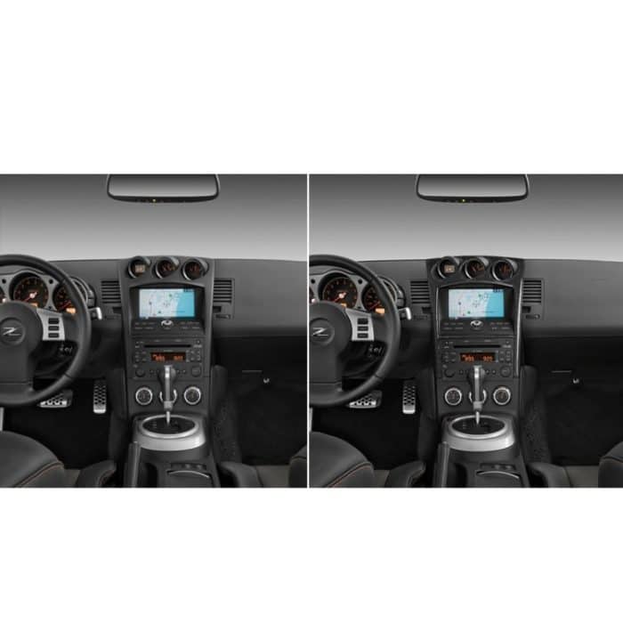 Auto Carbon Fiber Radio Klimaanlage Konsole dekorative Aufkleber für Nissan 350z 2006-2009 – Bild 6