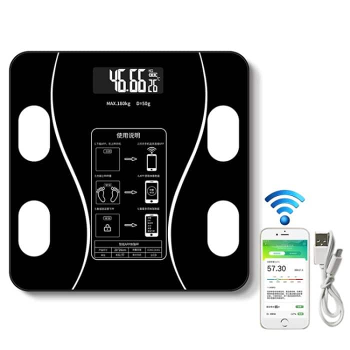 Haushalts-Smart-Körperfett-Elektronikwaage, USB-Ladeversion, USB Charging Version – Bild 1