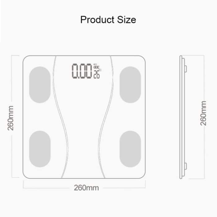 Haushalts-Smart-Körperfett-Elektronikwaage, USB-Ladeversion, USB Charging Version – Bild 3