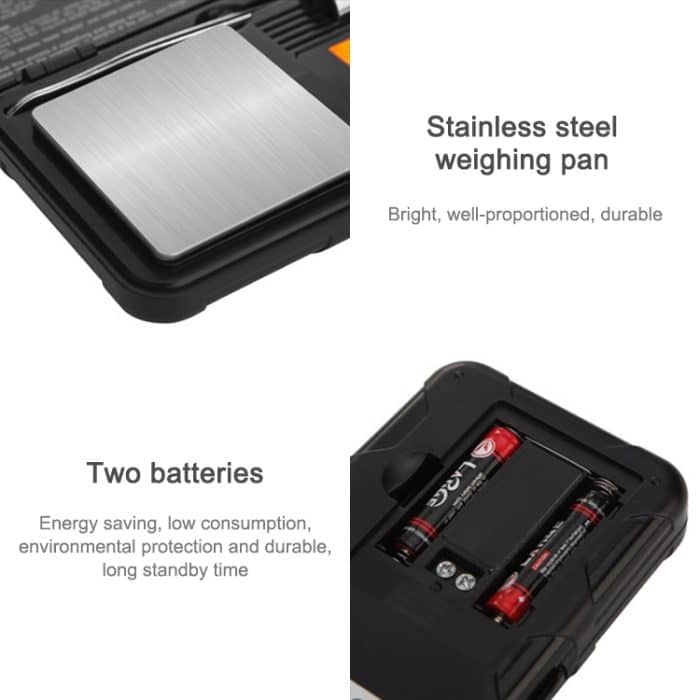 200 g / 0,01 g hochpräzise tragbare Schmuckwaage Mini-elektronische Waage Präzisions-Karat-elektronische Waage – Bild 6