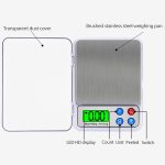 MH-555 600G x 0,01G Hohe Genauigkeit digitaler elektronischer tragbarer Küchenskala-Balance-Gerät mit 2,2-Zoll-LCD-Bildschirm – Bild 3