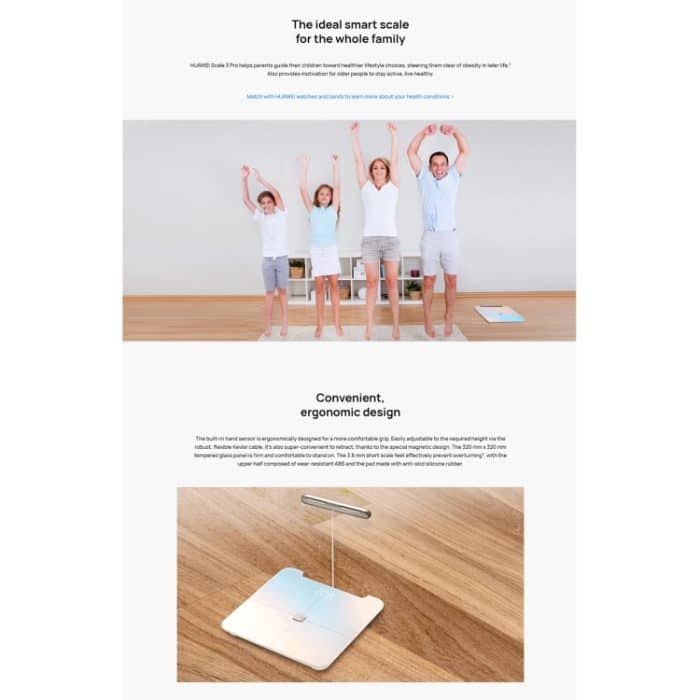 Original Huawei Intelligent Body Fat Scale 3 Pro, Unterstützung WIFI & Bluetooth-Anschluss – Bild 8