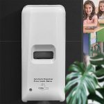 1000ml Wandmontierter berührungsloser automatischer Infrarotsensor Alkohol Flüssigspray Desinfektions-Sterilisationsspender – Bild 6