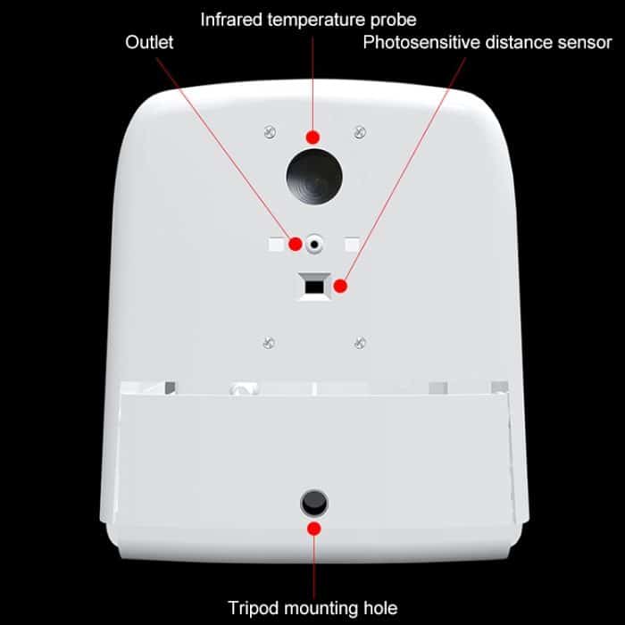 K9 Freisprecheinrichtung, berührungsloser Körper, lichtempfindlicher Abstandssensor, Thermometer + 1000 ml automatischer, berührungsloser Flüssigseifenspender, K9 – Bild 7
