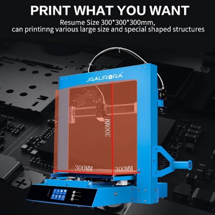 JGAURORA A1 Desktop Hochpräziser Metallplattenrahmen Dreidimensionaler physikalischer 3D-Drucker – Bild 5