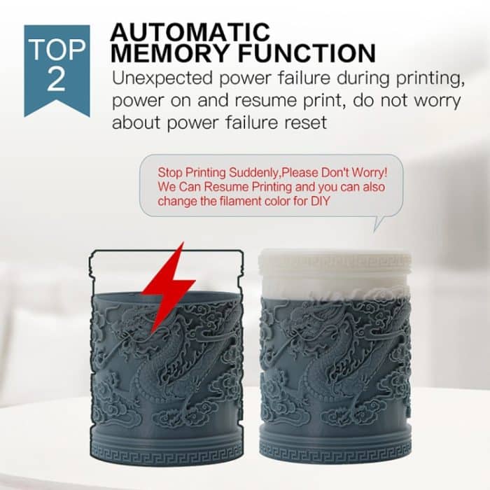 JGAURORA Magic 250W LCD-Desktop-3D-Drucker mit Knopfsteuerung – Bild 10