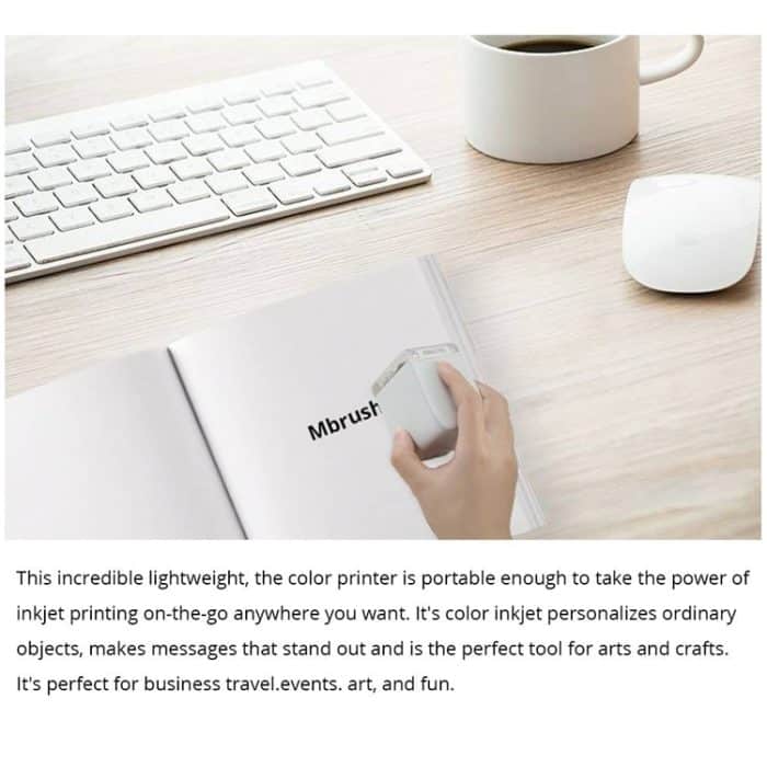 MBrush01 1200 DPI Mini tragbarer bunter Drucker – Bild 12