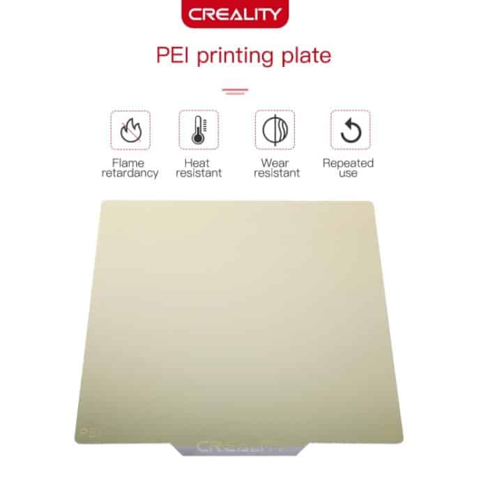 Creality PEI Priting Plate Doppelseitiges PEI-Federstahlblech mit Magnetfuß für Ender-3 3D-Druckerteil – Bild 4