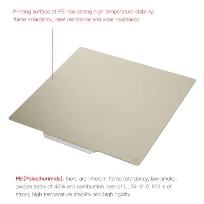 Creality PEI Priting Plate Doppelseitiges PEI-Federstahlblech mit Magnetfuß für Ender-3 3D-Druckerteil – Bild 5