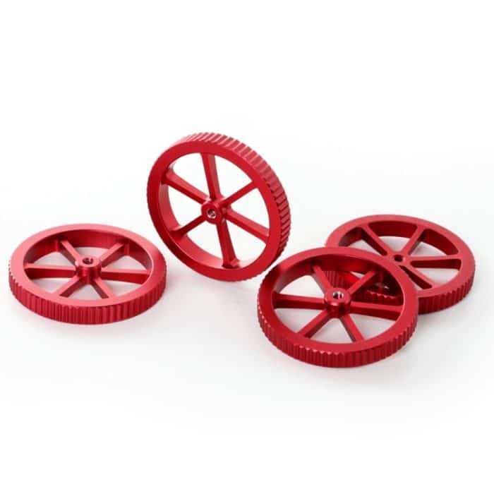 Creality Handgeschraubte Nivelliermutter aus Metall in Rot für Ender-3 / Ender-3 Pro / Ender-3 V2 / CR-10 Pro V2 3D-Drucker – Bild 1