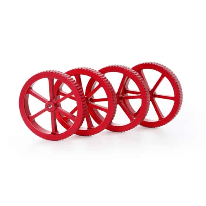 Creality Handgeschraubte Nivelliermutter aus Metall in Rot für Ender-3 / Ender-3 Pro / Ender-3 V2 / CR-10 Pro V2 3D-Drucker – Bild 3