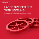 Creality Handgeschraubte Nivelliermutter aus Metall in Rot für Ender-3 / Ender-3 Pro / Ender-3 V2 / CR-10 Pro V2 3D-Drucker – Bild 6