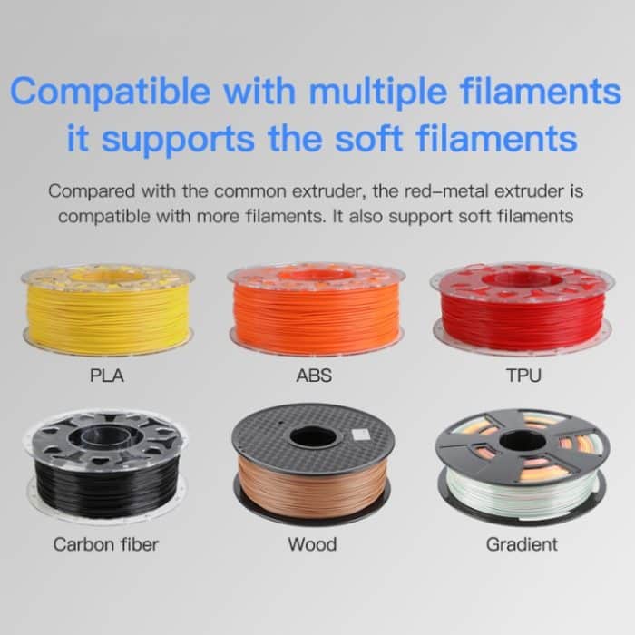 Creality Ganzmetall Silberblock Bowden Extruder Kit für Ender-3 / Ender-3 Pro / Ender-3 V2 / CR-10 Pro V2 3D-Drucker – Bild 10