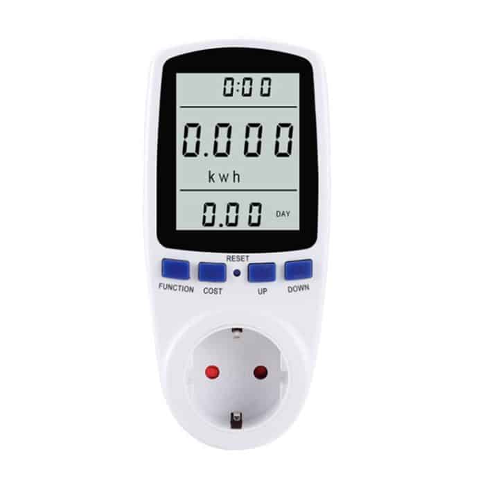 EPS5264A.jpg AC 230V 50Hz Max 16A LCD-Display Energiezähler Watt Volt Spannung Leistungsanalysator Automatischer Strommonitor Analysator Leistung, EU-Stecker, AC 230V EU Plug – Bild 1