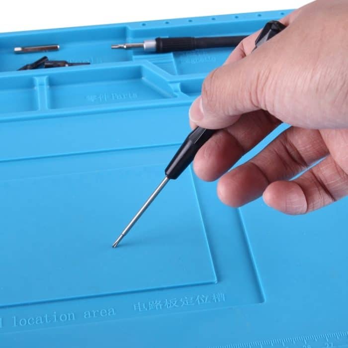 Wartungsplattform, antistatisch, rutschfest, hohe Temperatur, hitzebeständig, Reparatur-Isolierpad, Silikonmatten, Größe: 45 cm x 30 cm, S-160 (45cm x 30cm) – Bild 8