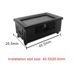 10 Stück 0,56 Zoll 3-poliger digitaler Spannungsmesser mit Gehäuse, Farblichtanzeige, Spannungsmessung: DC 0–100 V – Bild 5