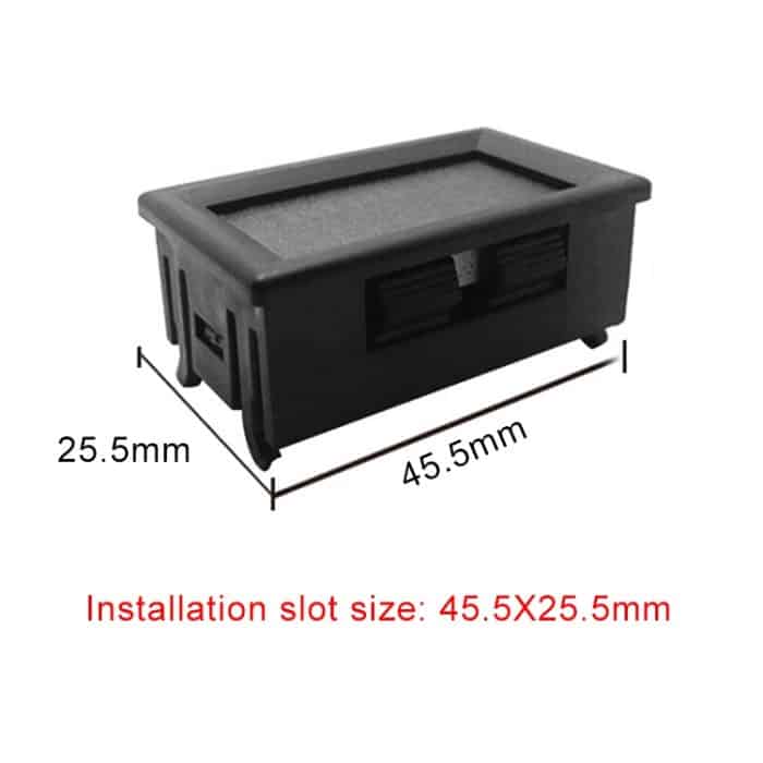 10 Stück 0,56 Zoll 3-poliger digitaler Spannungsmesser mit Gehäuse, Farblichtanzeige, Spannungsmessung: DC 0–100 V – Bild 5