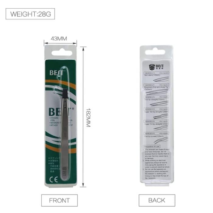BEST BST-250 Edelstahl Snti Statische Pinzette – Bild 6