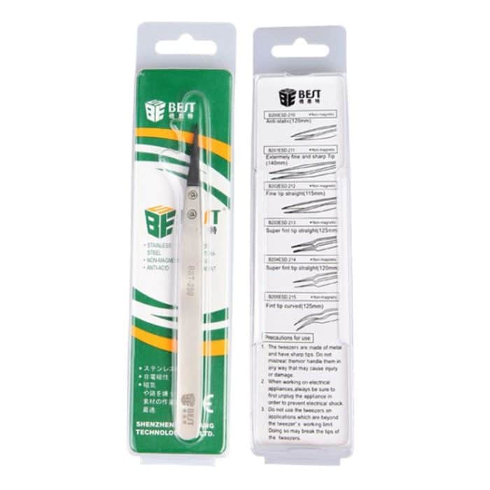 BEST BST-259 Edelstahl Snti Static Pinzette – Bild 7