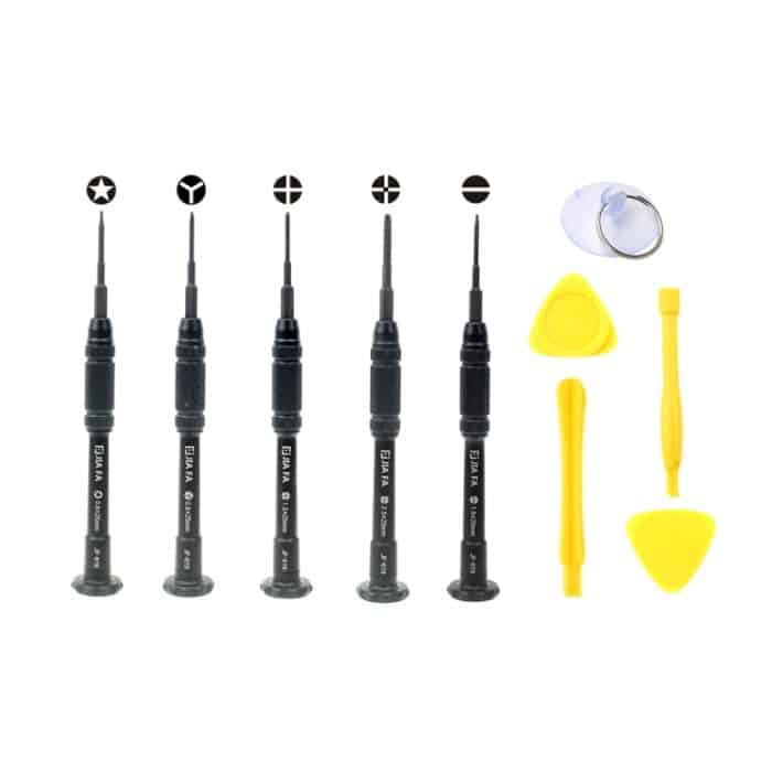 JF-8139 10 in 1 Metall + Kunststoff iPhone Dedicated Disassemble Repair Tool Kit – Bild 2