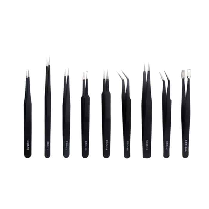 JF-8142 Metallpinzette Reparatur Demontage Werkzeugsatz – Bild 2
