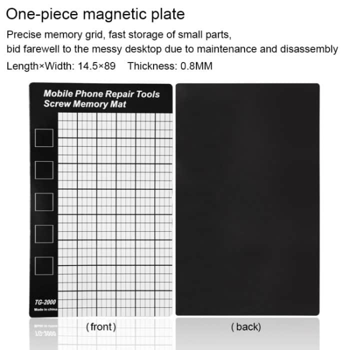 Universal Magnetic Screws Mat für die Reparatur von Telefonen, Größe: 14,5 x 9 cm – Bild 3
