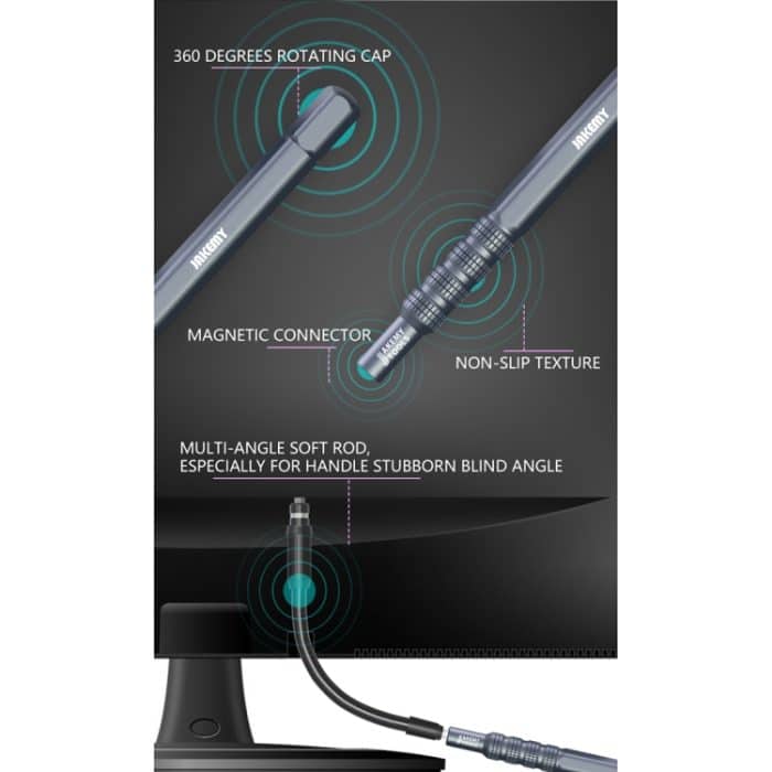JAKEMY JM-8175 50 in 1 Doppelseitiger Außenkasten Multifunktions- und Präzisionsschraubendreher-Werkzeugsatz – Bild 6