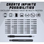 JAKEMY JM-8175 50 in 1 Doppelseitiger Außenkasten Multifunktions- und Präzisionsschraubendreher-Werkzeugsatz – Bild 9