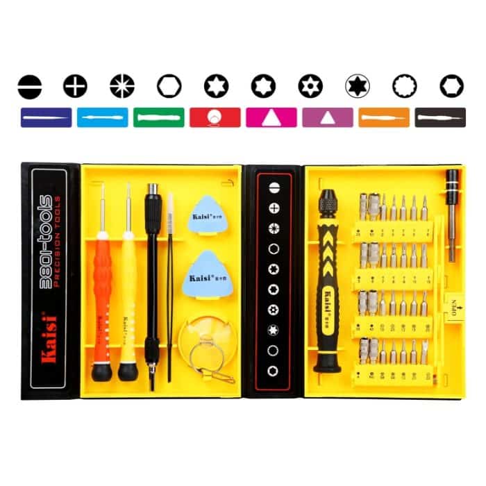 Kaisi 3801 38 in 1 Multifunktionales Werkzeugset zur Reparatur von Computertelefonen – Bild 1