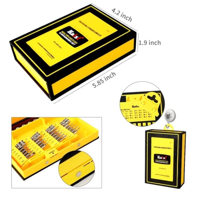 Kaisi 3801 38 in 1 Multifunktionales Werkzeugset zur Reparatur von Computertelefonen – Bild 10