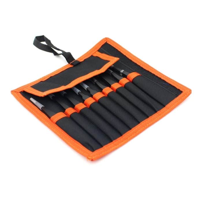 JIAFA JF-8118 9 in 1 Antistatische Präzisionspinzette mit Tasche (schwarz) – Bild 12