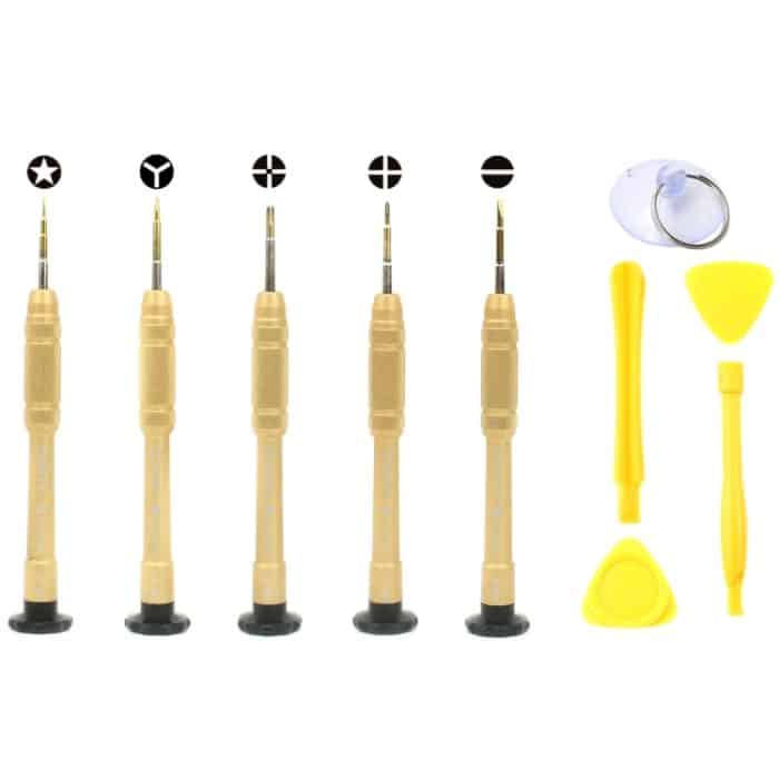 JF-8140 10 in 1 Metall + Kunststoff iPhone Dedicated Disassemble Repair Tool Kit – Bild 2