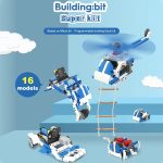 Yahboom 16 in 1 Building:bit Super Kit Programmierbares Building Block Kit Kompatibel mit BBC Micro:bit V1.5/V2 Board, ohne micro:bit – Bild 2