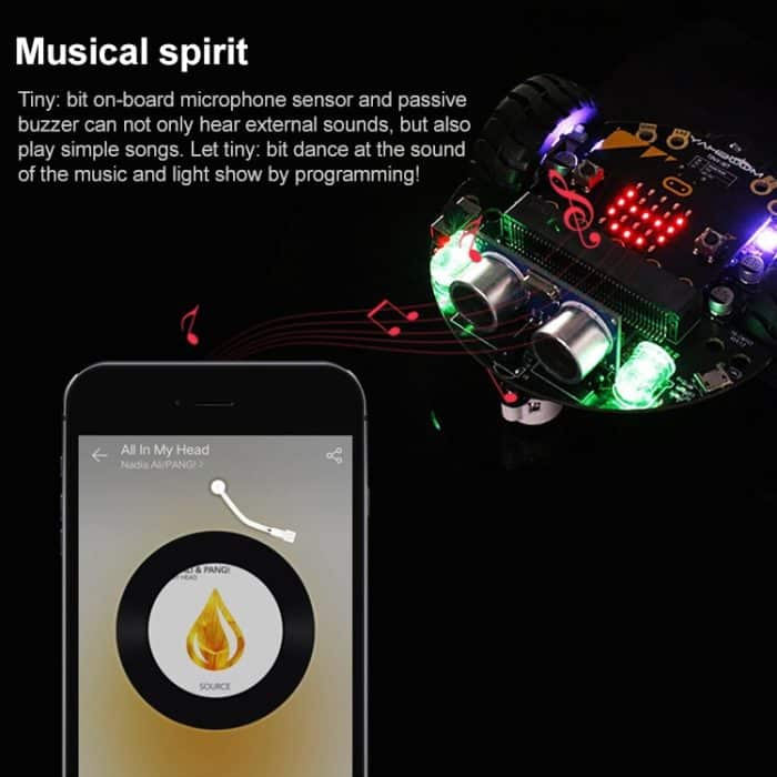 Yahboom Tinybit Smart Robot Car Kompatibel mit Micro:bit V2/1.5 Board, ohne Micro:bit V2/V1.5 Board – Bild 6