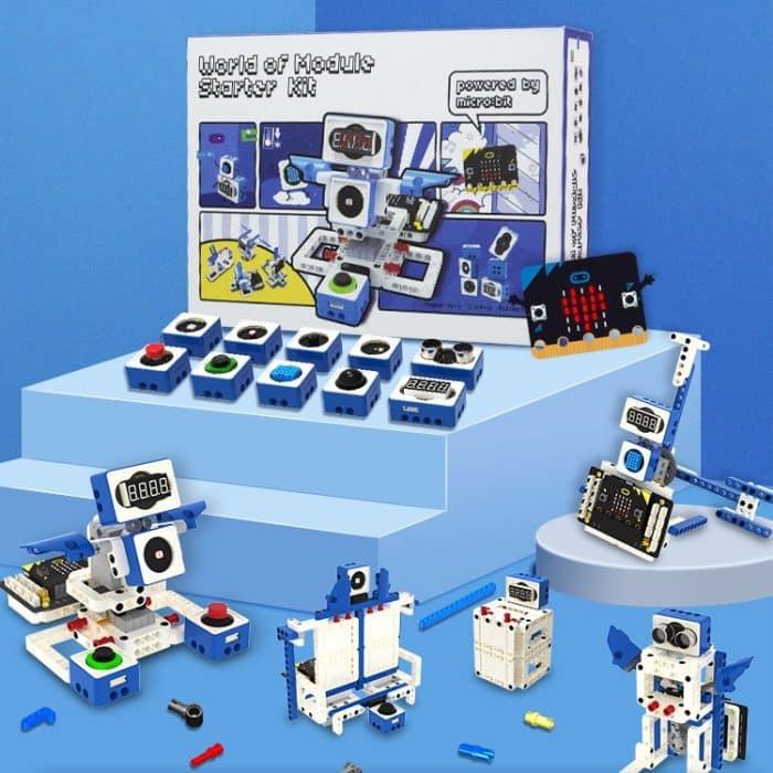 Yahboom Building Block Sensor Module Kit, kompatibel mit Micro:bit V2/V1.5 Arduino UNO Raspberry Pi Pico, ohne micro:bit – Bild 2