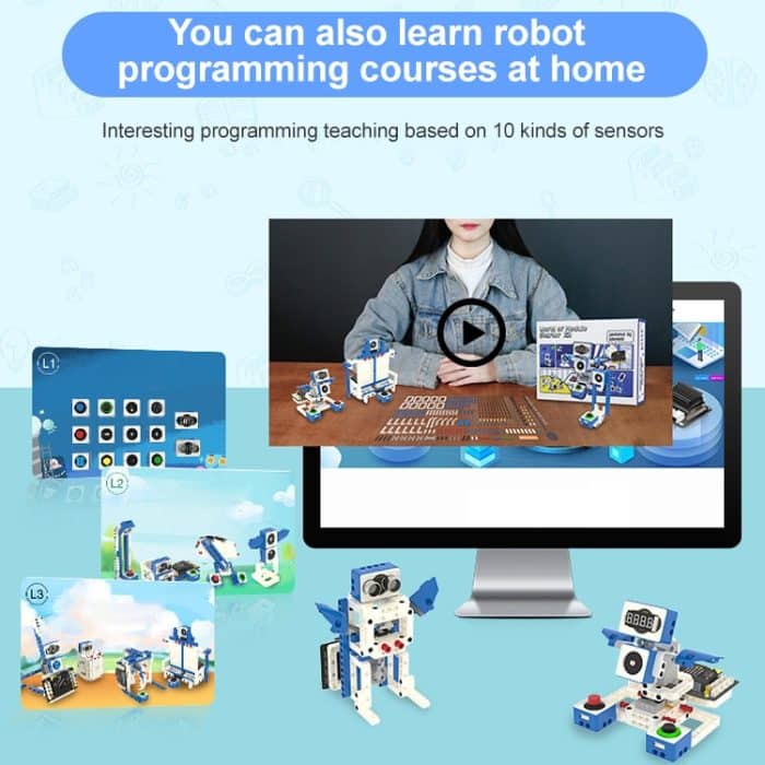 Yahboom Building Block Sensor Module Kit, kompatibel mit Micro:bit V2/V1.5 Arduino UNO Raspberry Pi Pico, ohne micro:bit – Bild 3