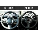 Rot Blau Farbe Autolenkrad F Fahrgestell Logo Kohlefaser Dekorativer Aufkleber für BMW Mini Cooper F55 / F56 / F60 / Countryman F60 – Bild 7