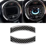 2 PCS Car F Fahrgestellnavigation Panel Kohlefaser Dekorativer Aufkleber für BMW Mini Cooper Countryman Clubman F54 / F55 / F56 / F60
