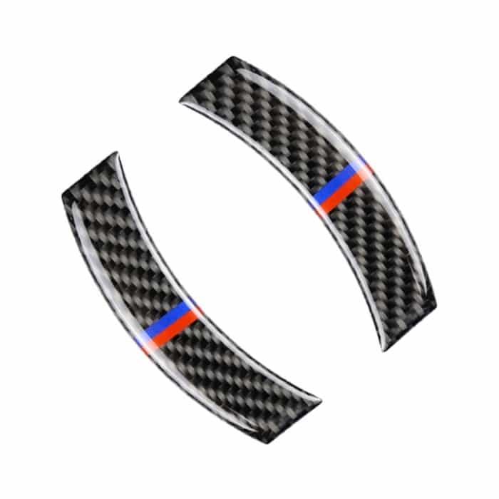 2 PCS Rot Blau Farbe Auto F Fahrgestell Navigationsfeld Kohlefaser Dekorativer Aufkleber für BMW Mini Cooper Countryman Clubman F54 / F55 / F56 / F60 – Bild 2