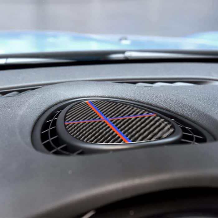 Rot Blau Farbe Auto F Fahrgestell Instrumentierung Konsole Panel Kohlefaser Dekorativer Aufkleber für BMW Mini Cooper JCW One F56 / F55 / F54 – Bild 6