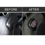 Rot Blau Farbe Autositzlehnengriff Kohlefaser Dekorativer Aufkleber für BMW Mini Cooper F55 / F56 – Bild 7