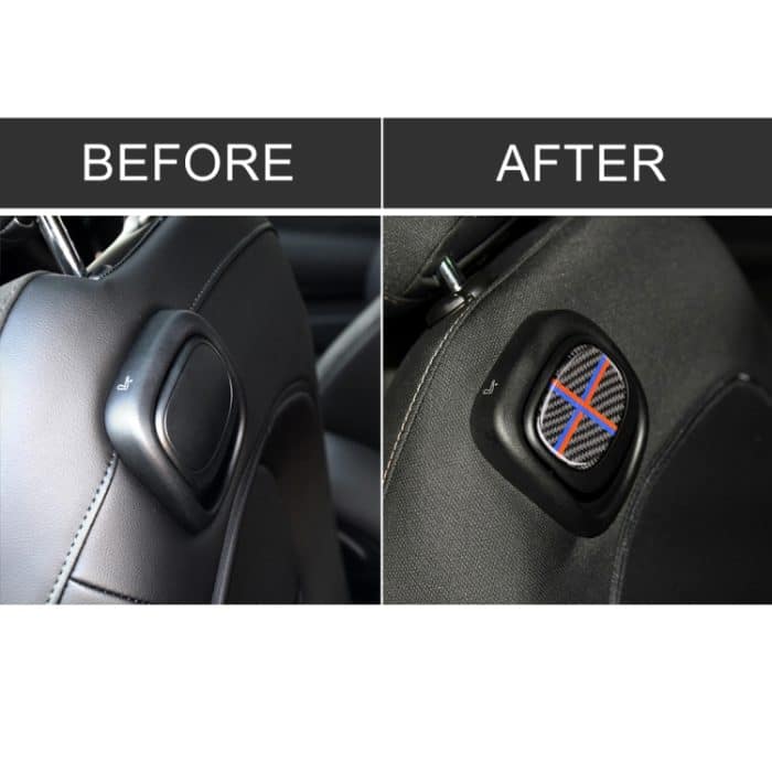 Rot Blau Farbe Autositzlehnengriff Kohlefaser Dekorativer Aufkleber für BMW Mini Cooper F55 / F56 – Bild 7