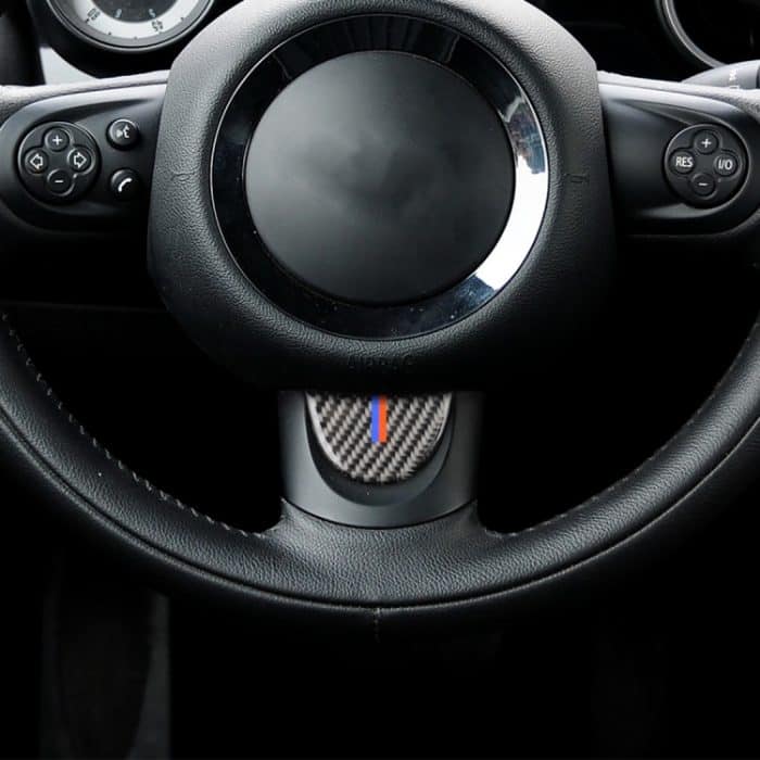Rot Blau Farbe Autolenkrad Carbonfaser Dekorativer Aufkleber für BMW Mini R53 / R55 / R57 / R58 / R59 / R60 / R50 / R52 / F55 / F56 – Bild 6