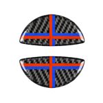 2 PCS Rot Blau Farbe R / F Universal Autotürgriff Kohlefaser Dekorativer Aufkleber für BMW Mini R55 / R56 / R60 / R61 / F55 / F54 / F60 – Bild 2