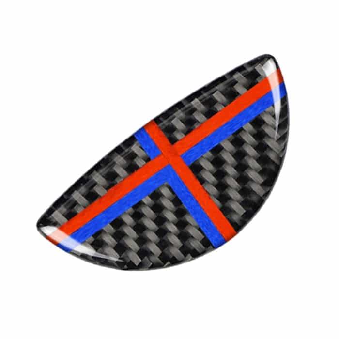 2 PCS Rot Blau Farbe R / F Universal Autotürgriff Kohlefaser Dekorativer Aufkleber für BMW Mini R55 / R56 / R60 / R61 / F55 / F54 / F60 – Bild 3