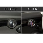 2 PCS Rot Blau Farbe R / F Universal Autotürgriff Kohlefaser Dekorativer Aufkleber für BMW Mini R55 / R56 / R60 / R61 / F55 / F54 / F60 – Bild 7