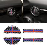 4 PCS Rot Blau Farbe Auto F Fahrgestell Türgriff Kohlefaser Dekorativer Aufkleber für BMW Mini Cooper Clubman Countryman F55 / F54 / F60