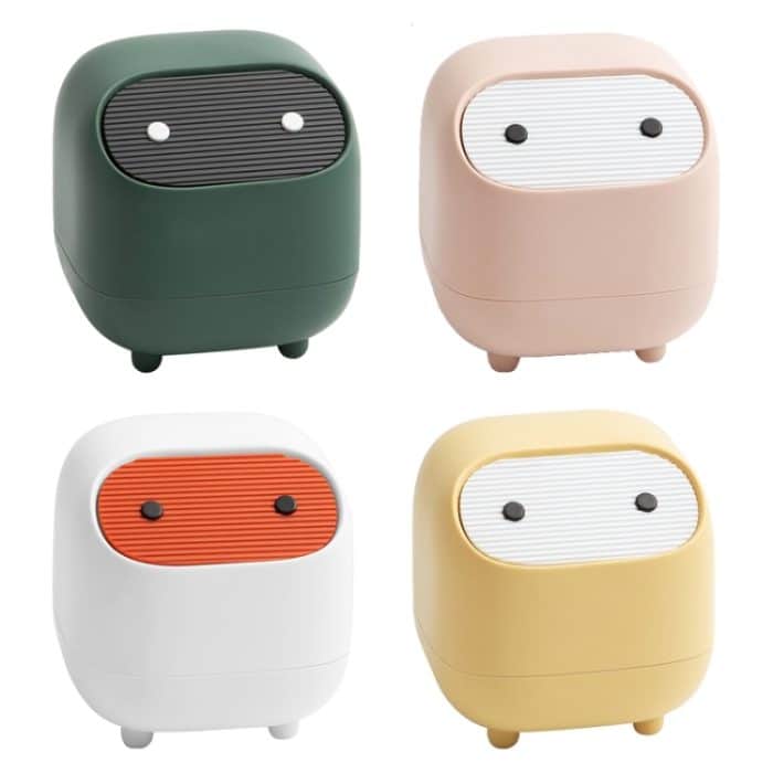 Desktop-Mülleimer Mini Dual-Layer-Push-Mülleimer – Bild 2