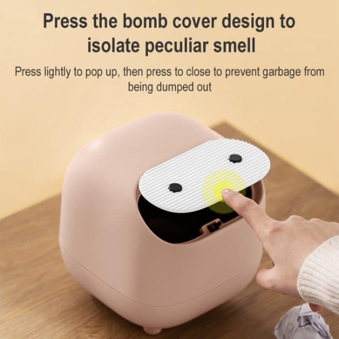 Desktop-Mülleimer Mini Dual-Layer-Push-Mülleimer – Bild 3