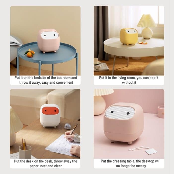 Desktop-Mülleimer Mini Dual-Layer-Push-Mülleimer – Bild 7